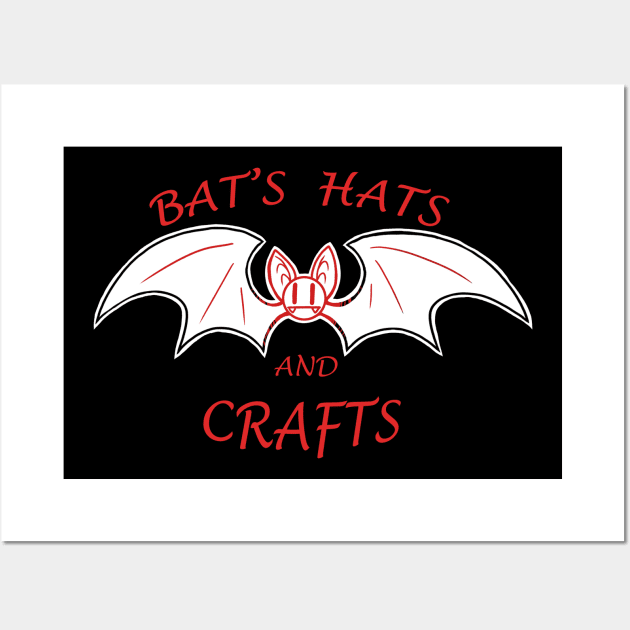 Bat's Hats and Crafts Etsy Logo Wall Art by Bat13SJx